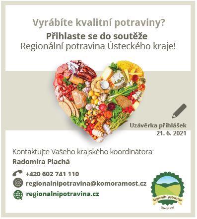 Dvanáctý ročník soutěže Regionální potravina Ústeckého kraje se rozběhl